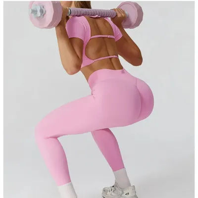 Hot Sale Seamless Yoga Leggings High Waist Breathable Quick Drying Women's Yoga Pants Gym Running Cycling Workout Fitness Pants