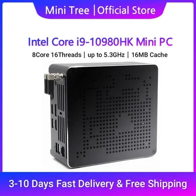 Windows11 Mini PC Cube Core i9 10980HK 10885H 32GB DDR4 1TB SSD Desktop Mini Computer for Home Office Gamer dual Lan Wifi6