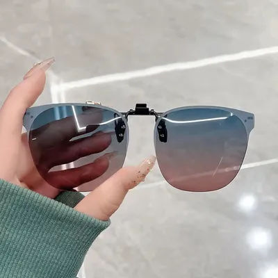 Lunettes de soleil polarisées dégradées à clipser pour hommes, lunettes de myopie, lunettes UV400, lunettes de pêche, lunettes de vision nocturne, lunettes de conduite