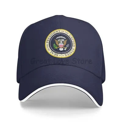 Casquette de Baseball unisexe, sceau du président des états-unis, chapeau de camionneur Hip-Hop, pare-soleil en Polyester, casquettes de haute qualité