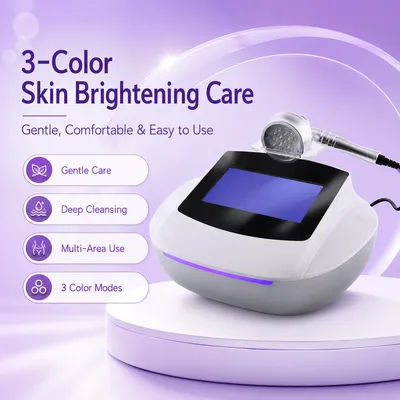 Electric Light Wave Vacuum Beauty Device with LED Panel for Body Care Skin Appearance Smoothing Firm Feel Personal Home Salon