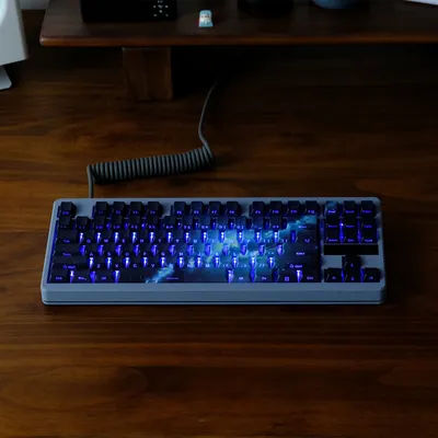 136 Keys Backlit Cosmic Nebula Keycaps Cherry Profile Double Shot Side Light Transmission Keycap For MX Keyboard RK84 GMK67 GH60