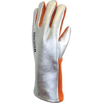 Gants De Protection Thermique Croûte À Haute Température Au Dos Aluminium Taille 9 - Singer Safety