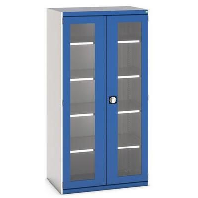 bott 1 armoire à portes transparentes cubio 1300x525x1200mm - bott