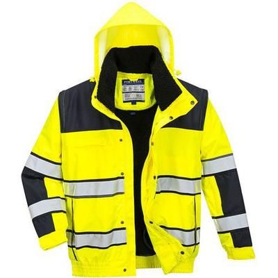 Blouson Haute-visibilité 3 En 1 C466 Noir/jaune M - Portwest