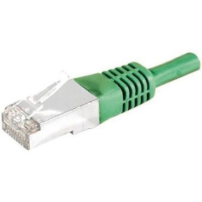 cordon patch rj45 f/utp cat 5e 10 mètres vert
