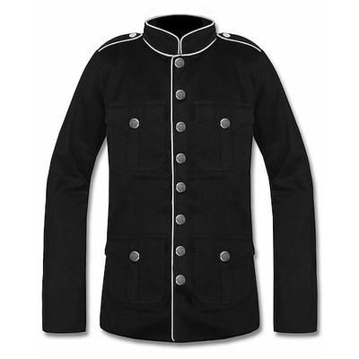 Retrò Vintage Rococò Cappotto Mascherata Giacca da circo Lunghe Principe Aristocratico Costume Per uomo Carnevale Mascherata Evento / Festa Adulti Cappotto Primavera Autunno Inverno