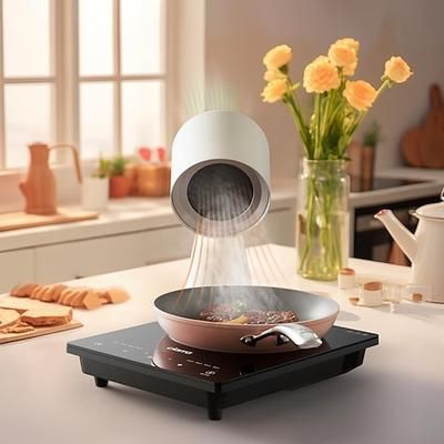 cappa aspirante portatile, cappa aspirante da tavolo, con ventola di scarico a 2 velocità, filtro in alluminio rimovibile, grande contenitore per il grasso, ventola di scarico portatile per cucina,