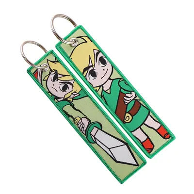 Link Key Tags Embroidery Key Fobs Holder Key Ring Key Chain for Motorcycles Backpack Chaveiro Cosplay Accessories