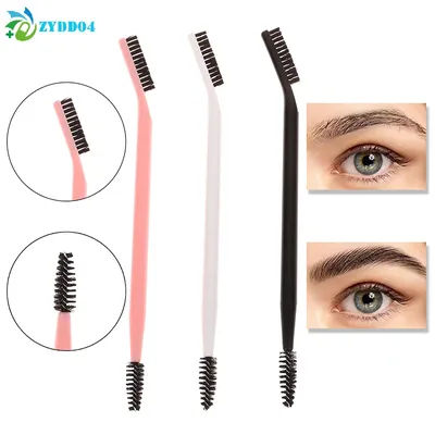 ●3/1Pcs Double Headed Eyebrow Brush Eyelash Comb Eyebrow Eyelash Shaper Eye Brow Brush For Grooming Brows Reusable Makeup Tool