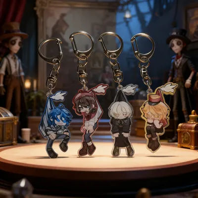 Game Identity Ⅴ Figure Keychain Prisoner Luca Balsa Grave Keeper Andrew Acrylic Phone Pendant Backpack Hanging Accessories