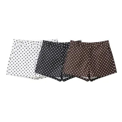 Mini short femme mode à pois short décontracté pour femme short taille haute