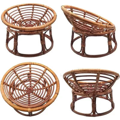 Baby Papasan Chair Newborn Photography Furniture Vintage Bamboo Basket Chair Cribs Props Photo Shoot Posing Sofa Accessories