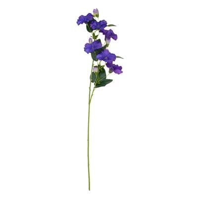 Branche de fleurs d’été, bleu, 76 cm