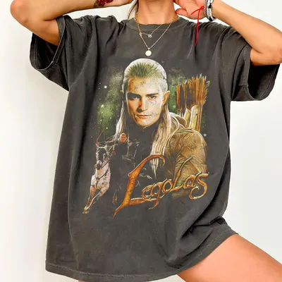 Orlando Bloom Retro T-Shirt Lord of the Rings Legolas Vintage Shirt Orlando Bloom Fan Gift Retro Couple Casual Shirt clothes