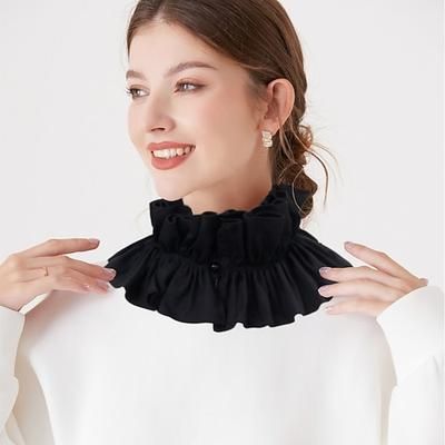 Vintage Rococò Vittoriano Collare staccabile Principessa Gentildonna Pizzo Costume Per donna Carnevale Halloween Fiera Rinascimentale Adulti