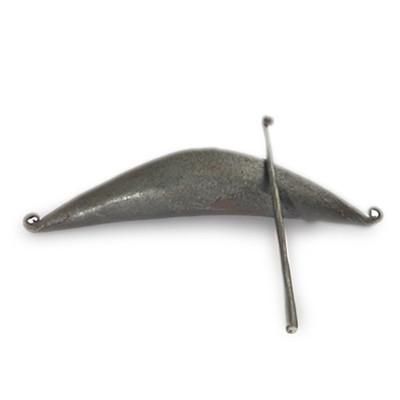 Banana Bell,'Forged Iron African Musical Instrument Atoke or Banana Bell'