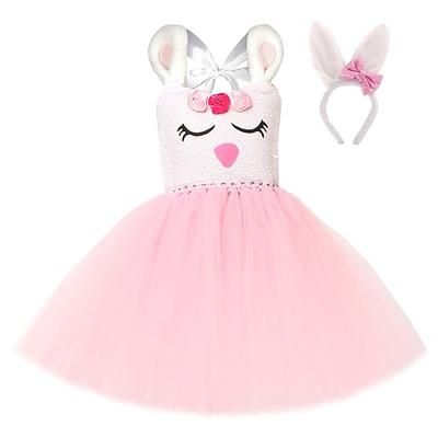 Tutu Vestaglia Fantasia animale Coniglio coniglietto di Pasqua Vestiti Divertente Bambini Ragazze Halloween Pasqua Carnevale Feste Vestirsi
