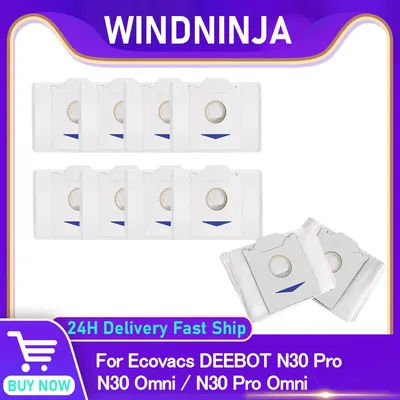 Dust Bags for Ecovacs DEEBOT N30 Pro N30 Pro Omni N30 Omni Sweeping Robot Vacuum Replacement Dust Collection Rubbish Bag Parts