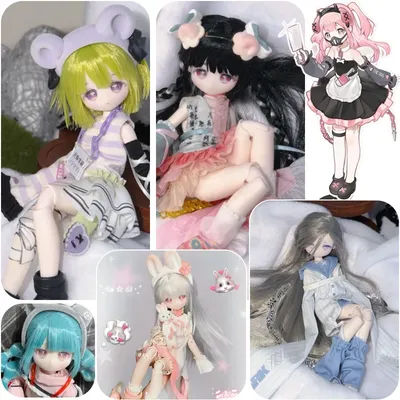 Inedible Doll Lovely Kwaidan Series Blind Box 1/8 BJD Rooted Hair Doll Mystery Box Articulated Figure Model Anime Dolls Gifts