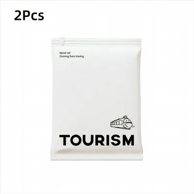 2Pcs Reusable Hand Roll Vacuum Bags Dustproof Space Saver Vacuum Compression Bag Portable Luggage Vacuum Storage Bag for Travel