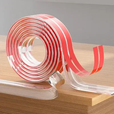 1PC Transparent Protection Strip with Double-Sided Tape Anti-Bumb Kid Safety Table Edge Furniture Guard Corner Protectors
