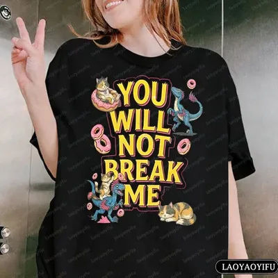 Retro Dungeon Crawler Carl Shirt You Will Not Break Me Tee Princess Donut T-Shirt Playful Cat Mana Toast Shirt Book Lover Gift