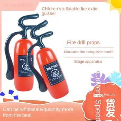 1PC Pvc Children Inflatable Fire Drill Props Simulation Balloon Toy