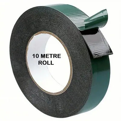 Generic High Density Foam Insulation Tape, New Roll Black Super Strong Sticky Waterproof Adhesive Double Sided Foam Tape
