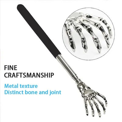 Telescopic Back Scratcher Portable Stainless Steel Extendable For Hand Massage Back Relax Health Circulation Massager Tool