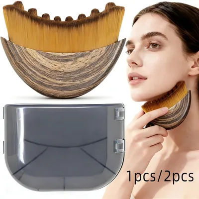 1PCS/2 PCS Lymphatic Contour Face Brush for Sculpting – Anti-Puffiness, Detox & Lift, Improves Skin Glow & Absorption