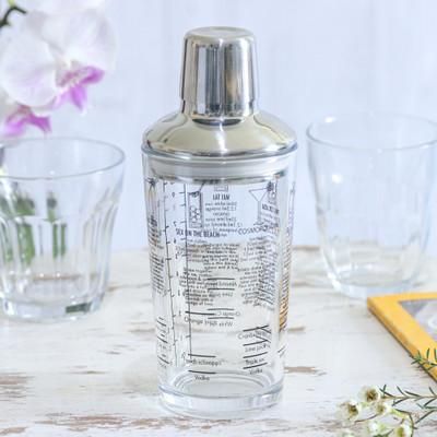 Ethereal Mixology,'Handblown Glass and Stainless Steel Cocktail Shaker'