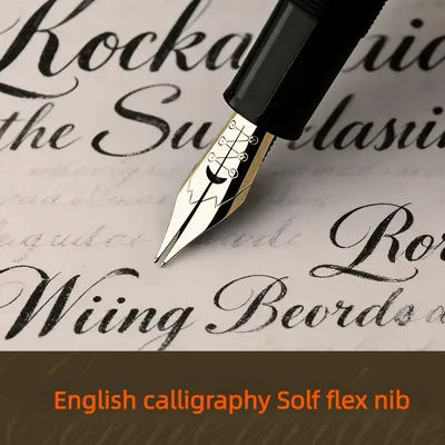 MAJOHN 6 Iraurita White Gold Solf Flex Nib Grip Section 0.4-2.0mm for MAJOHN P136 P137 P138 P139 6 Fountain Pen ES ER Round