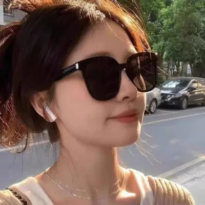 Lunettes de soleil carrées vintage coréennes tendance pour femmes, lunettes de soleil surdimensionnées pour hommes, lunettes de soleil rétro noires, lunettes de soleil UV400