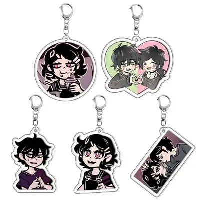 The Coffin Of Andy And Leyley Acrylic Keychain Game Related Products Creativity Bag Charms Souvenir Accessories Friends Gift