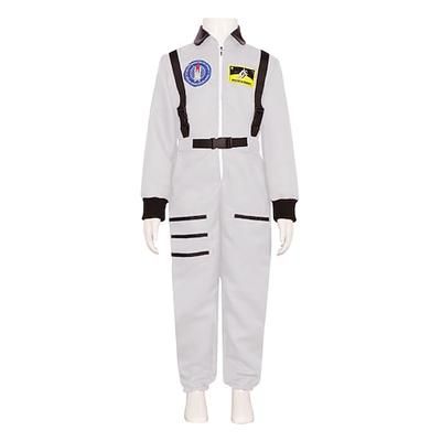 Costume di Coppia Gruppo Astronauta Costume Cosplay Costume Tuta Tuta Arancione per Giorno dei Re Halloween Carnevale Adulti Bambini Unisex