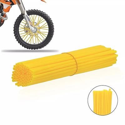 72 pezzi 24 cm copriraggi universali per moto da cross, kit di protezione per raggi per cerchi di moto, per bici da motocross