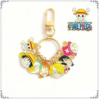 ONE PIECE Keychain Monkey D. Luffy Nami Anime Peripherals Bluetooth Headset Charm Delicate Fashion Toy Jewelry Gift for Friends