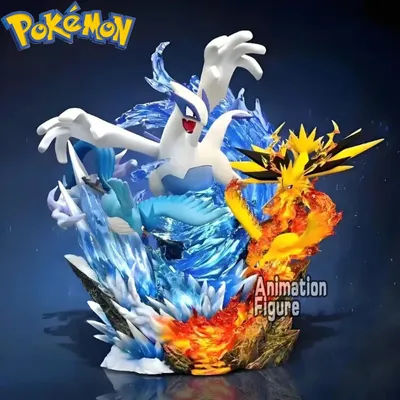 31cm Anime Pokemon Figure Legendary bird Pokemon Action Figures Pvc Statue Desktop Ornamen Collection Model Toys Gifts
