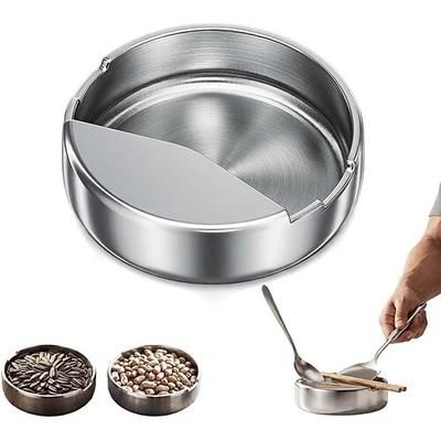Poggia cucchiaio in acciaio inox 304, porta mestolo autoportante con base stabile per piano cottura, resistente alle alte temperature lavabile in lavastoviglie, per spatole, mestoli, utensili