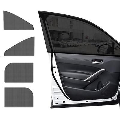 4 pezzi di tendine parasole universali per finestrini auto, parasole per finestrini anteriori, posteriori e laterali per bloccare il calore Protezione UV, coperture per zanzariere per finestrini auto