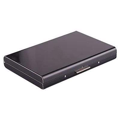 Portacarte di credito in acciaio inossidabile custodia per carte di credito in metallo portacarte RFID per donne o uomini