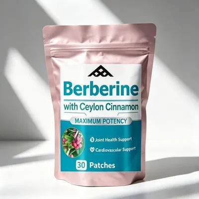 Berberine + Ceylon Cinnamon Therapeutic Patches - Joint Support, Cardiovascular Health, Muscle Pain Relief & Whole-Body Wellness