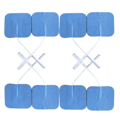 Bulk Pack 30/50/100pcs 4x4cm Reusable TENS Acupuncture Self-Adhesive Gel Electrode Pads for Digital Massage Physiotherapy Device