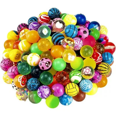 Bouncing Ball Rubber Children Elastic Balls Toys Jump Balls Float Ball Indoor Outdoor Fun Entertainment Games for Kids Gifts TMZ