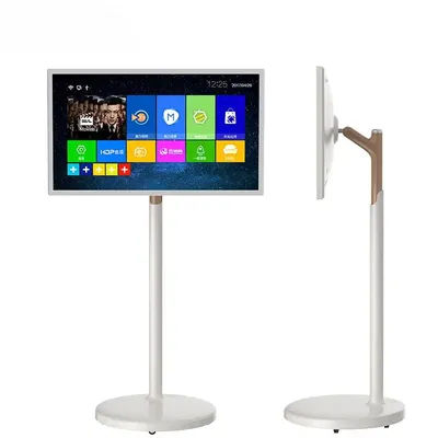27-Inch Portable Rechargeable Smart LED TV with HD Rotatable Touch Stand