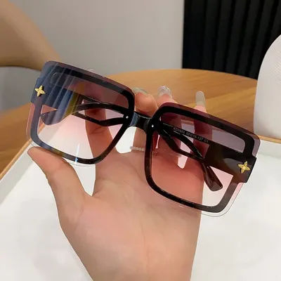 Lunettes de soleil carrées pour femmes, lunettes de soleil de luxe de marque pour femmes, lunettes de soleil vintage pour femmes, lunettes de protection UV, UV400