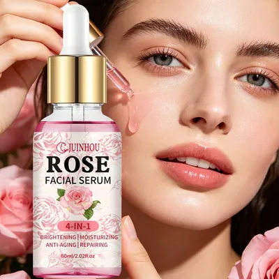 JUINHOU Natural Rose Extract Niacinamide Face Serum Anti Dullness Hydrating Firming Repair Daily Skin 4in1 For All Skin Types