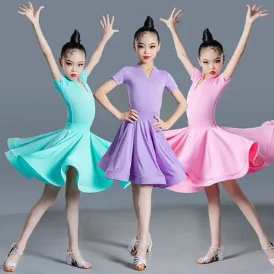 Kids Latin Dance Leopard Skirts Sets Girls Latin Dance 2 Piece Set Dancewear Vestido Chacha Costume Children's Day Performance