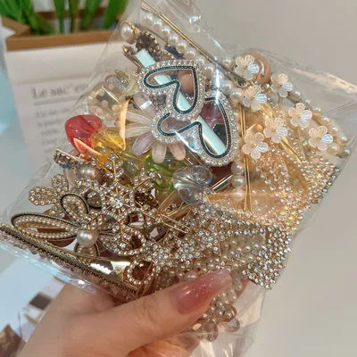 12-50pcs pieces of stylish and elegant pearl bow hair clips with French chic side clips for hair, suitable for daily use as